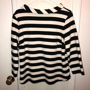 Women’s Talbots black& white striped top